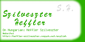 szilveszter heffler business card